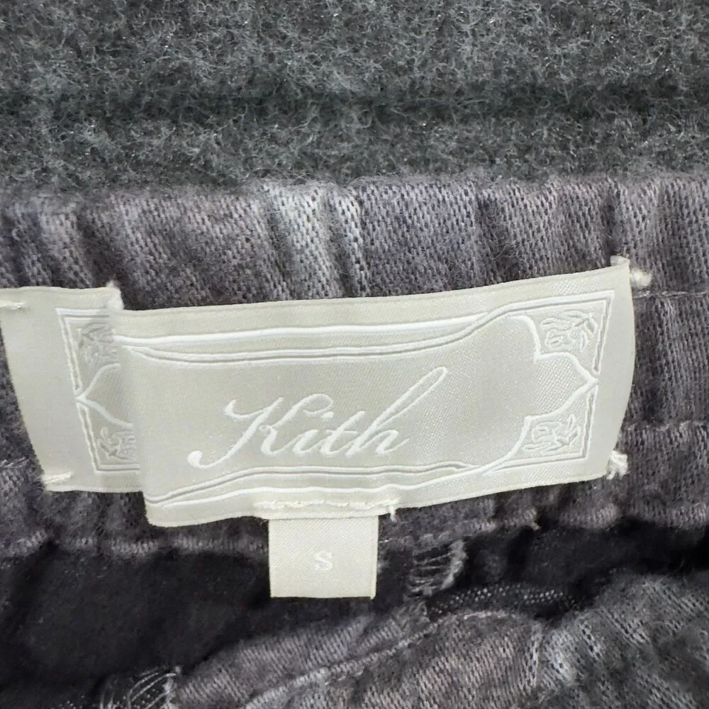 Kith Barrow Pants Men's Small Gray Striped Spring Classics 24 Drawstring
